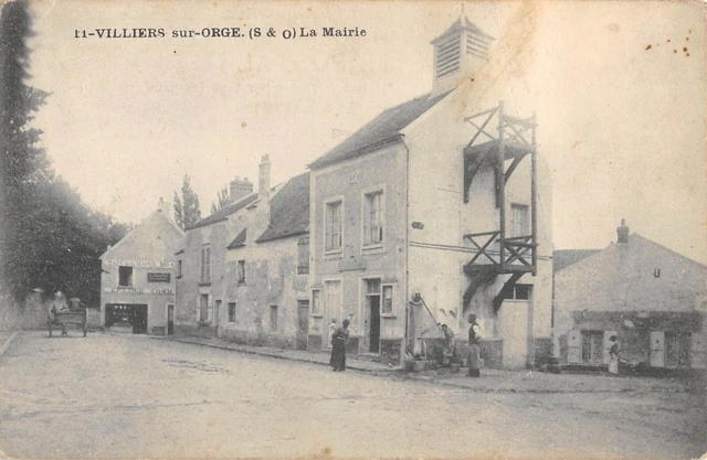 Cpa 91 Villiers Sur Orge La Mairie