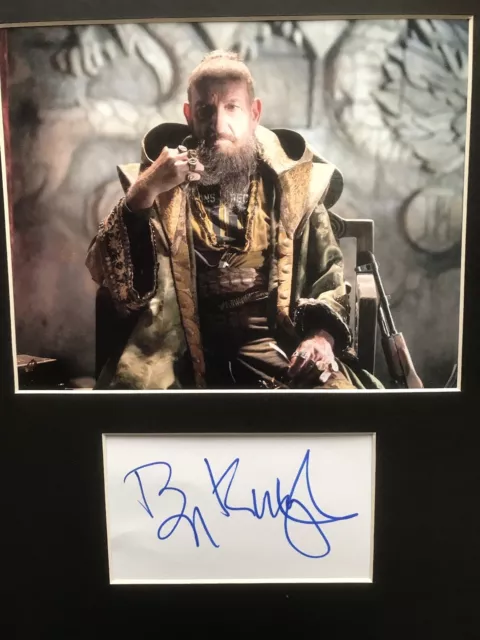 ben kingsley iron man 3 signed card