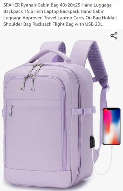 YADEZZN Sac à dos de cabine Easyjet 45 x 36 x 20 cm, sac à dos de 40 L
