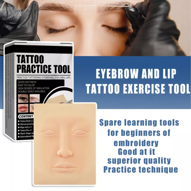 Microblading Tattoo Practice Set En Silicone Eyebrow Practice Tattoo De Peau