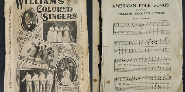 1920s antique WILLIAMS JUBILEE COLORED SINGERS african american FOLK SONGS