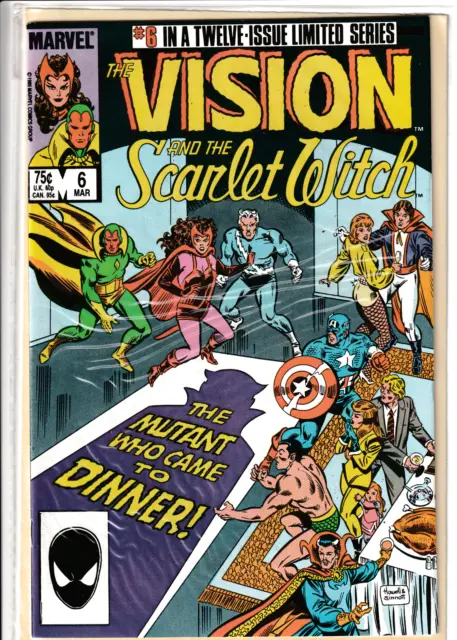 1986 The Vision And The Scarlet Witch #6 "Marvel Comics" Comic Book