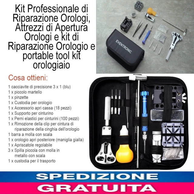 Strumento Riparazione Orologi Kit Strumento Per Apertura Cassa Posteriore Orologi - Chiave Regolabile Da 8mm A 57mm, Per Riparazioni Kit Per Apertura Fondelli Orologio