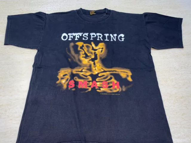 Vintage offspring 90 SHIRT ROCK TOUR SINGLE STICH concert smashing pumpkins nofx