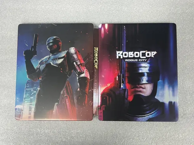 Robo Cop Rogue City Custom mand steelbook case (NO GAME DISC) for PS4/PS5/Xbox