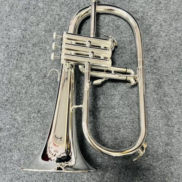 Silver Plated Flugelhorn Professional Performance Instrument Flugelhorn -