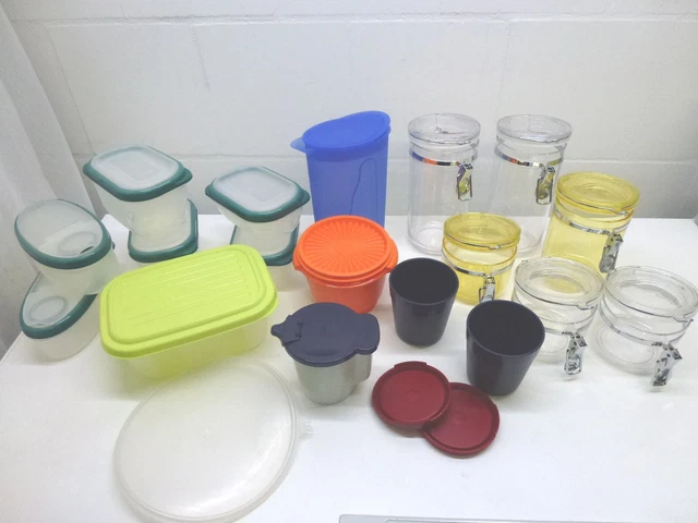 18 Frischhaltedosen Tupperware Curver mit / ohne Bügel Konvolut + 1 Ersatzdeckel