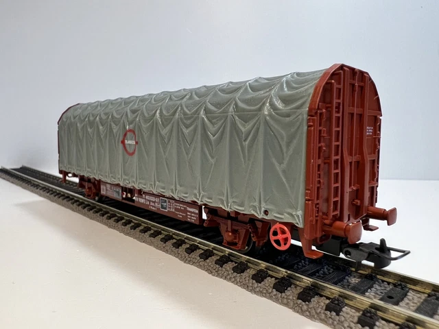 Wagon Miniature Electrotren Demi-bâché Court Avec Bobines Transfesa – échelle 1430, Neuf