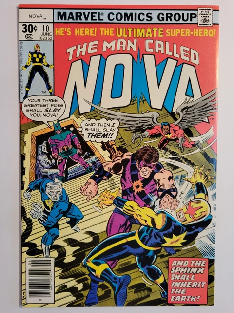 Nova #10 (Vf) 1977 Sphinx Appearance! Black Condor! Bronze Age Marvel