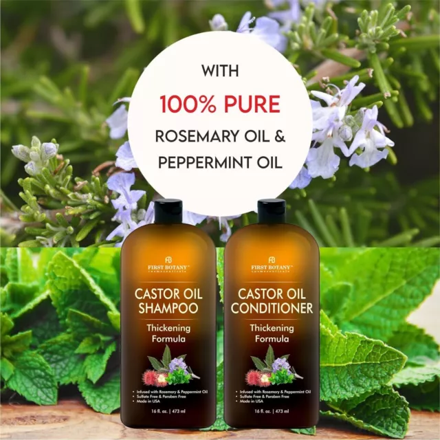 CASTOR OIL SHAMPOO and and Conditioner - An Anti Hair Loss Set Thicke ...