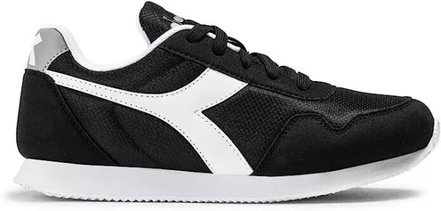 Diadora Simple run Gs Scarpe Ragazzo Sneakers Ginnastica Nylon Nero 101.179245