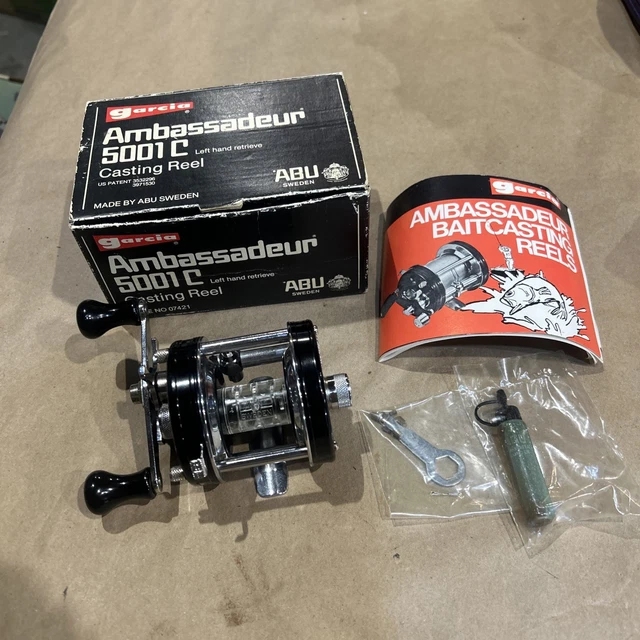 ABU AMBASSADEUR 5001C Vintage Fishing Reel 1987-88 Model 277g
