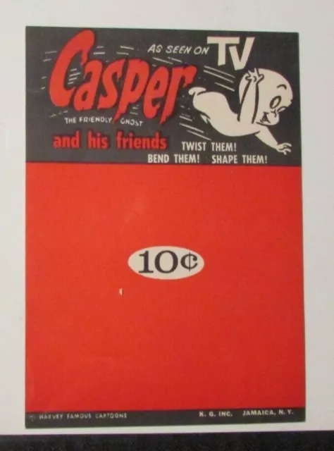 1955 CASPER THE FRIENDLY GHOST #39~ missing 1st wrap and ad centerfold