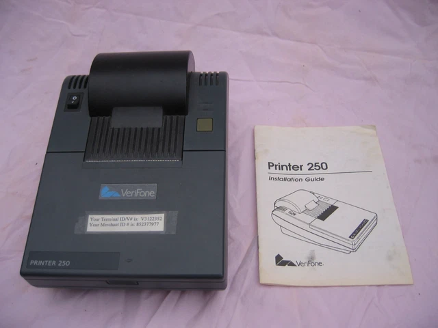 Verifone Printer 250 P002-11s w/Instruction booklet