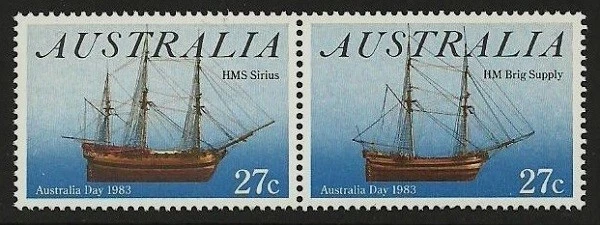 Australia 1983 Australia Day Ships Sirius Brig Supply Set Mnh