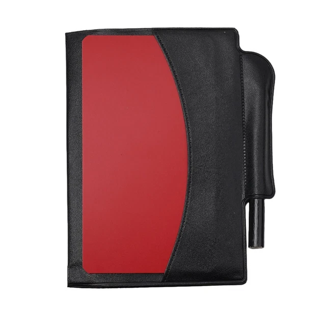 NJS Portefeuille en PU pour Arbitre de Football Rouge/Jaune, Multicolore