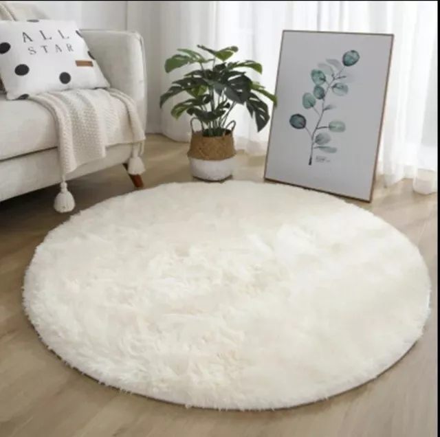 Tapis Rond Anti Dérapant, Doux,60×60