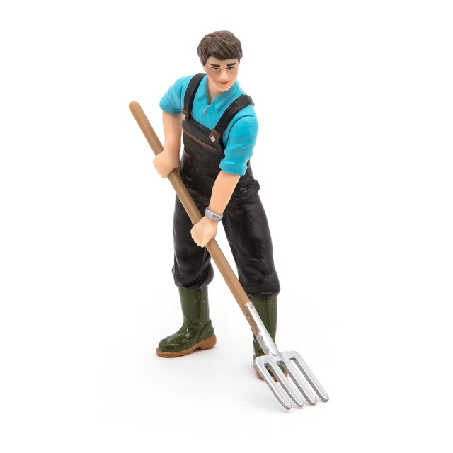 PAPO Farmyard Friends Gardener Toy Figure, Multi-colour (39216)