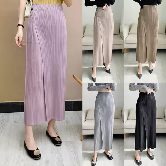 Pantalons Longs Plissés Lâches Pour Femmes Pantalons Palazzo De Yoga À .