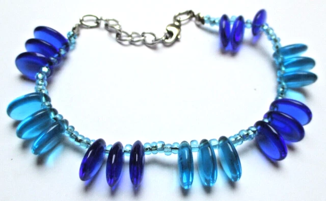 Bracelet Ancien Vintage Argenté Avec Cristaux Imitation Diamant - Bon état