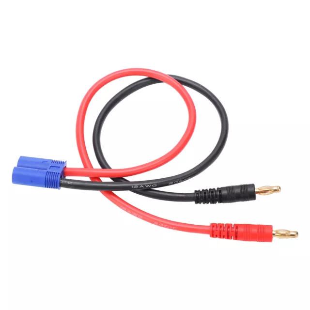 4.0mm Banana Head To EC5 Plug 12AWG Silicone Wire 36.3cm For B6 Lipo Battery .g