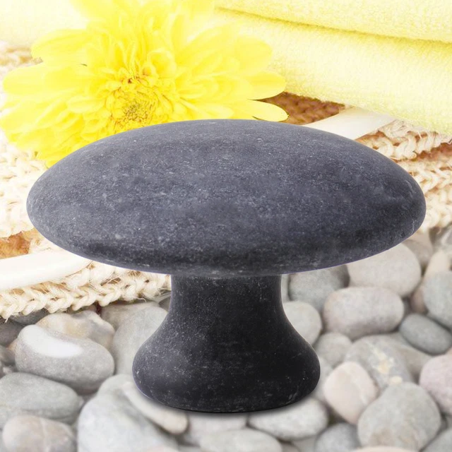 Natural Black Healthy Mushroom Ore Stone Needle Spa Tool Full Body Cure Massager