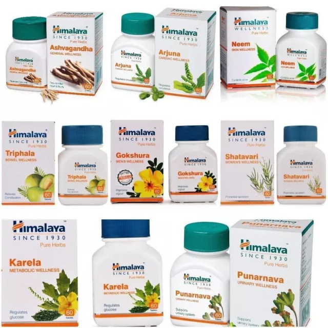 Himalaya Wellness Pure Herbs - All Types of Single Herbal Tablets