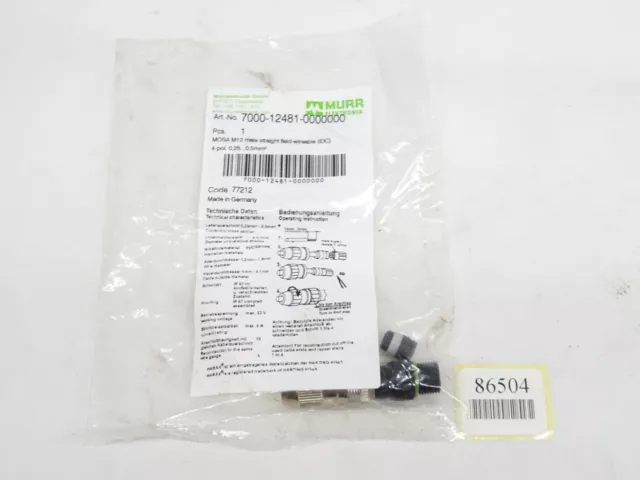 Murr Elektronik 7000-12481-0000000 / Neuf Emballage D'Origine