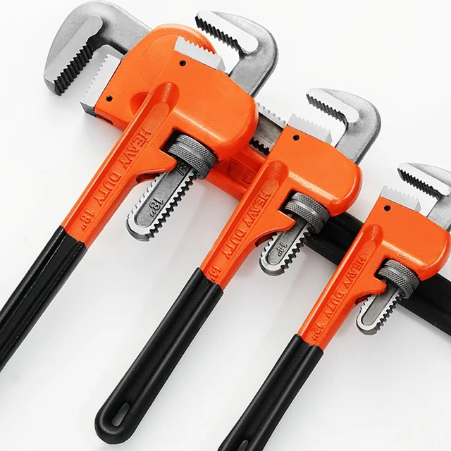 thumbnail image 2 of Toolzone 8" Stillson Pipe Wrench – Heavy Duty, 45mm Jaw, Water Pump / Monkey Wrench, New 2 of 5