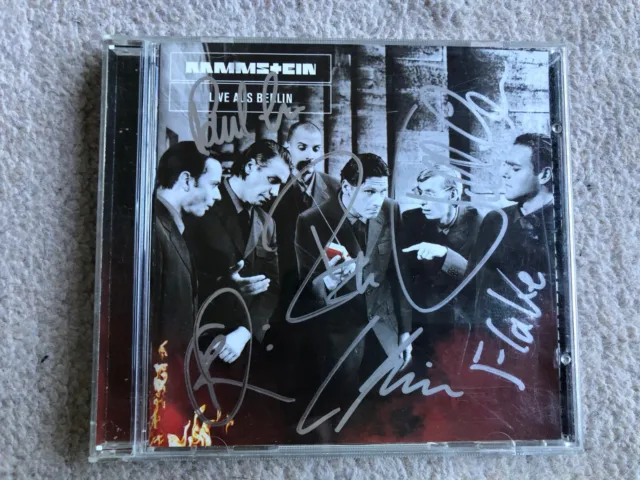 Rammstein Live aus Berlin CD Autogramm Autograph SIGNED SIGNIERT Rarität rar