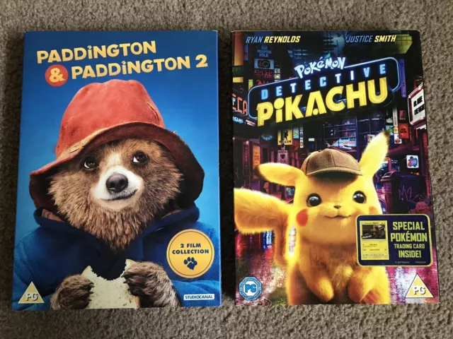 Paddington - Paddington 2 & Pokemon Detective Pikachu - Dvds