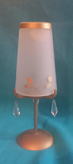 Ancienne Lampe De Poche Wonder Micro Dorée Art Déco Cuir à Pile état Occasion