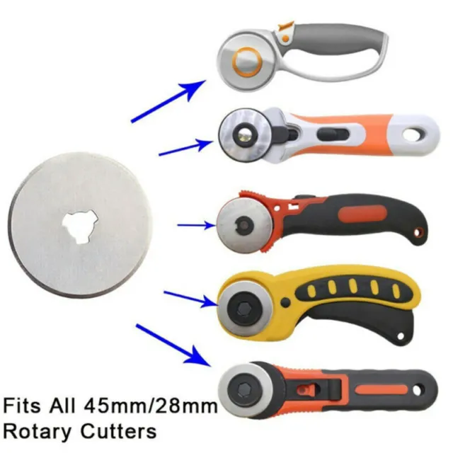 45mm Round Wheel Rotary Cutter Quilting Sewing Roller Fabric