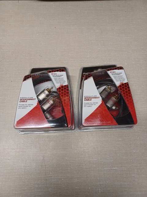 Phoenix Gold SF1R1 3Ft RCAx2 Interconnect Cable 2 Channel Brand New Old School