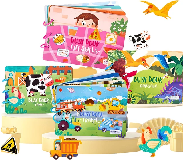 Educational Toys Montessori Sensory Busy Book For Toddlers Toys Preschool New