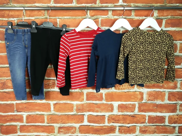 PACCHETTO BAMBINA ETÀ 12-18 MESI NEXT ZARA ecc LEGGINGS JEGGINGS SET TOP 86CM
