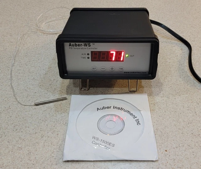 AUBERWS PID TEMPERATURE Controller WS1500DES for Electric Smoker 120V