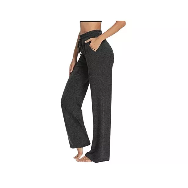 WOMEN'S WIDE LEG Yoga Lounge Pajama Pants with Pockets Comfy and