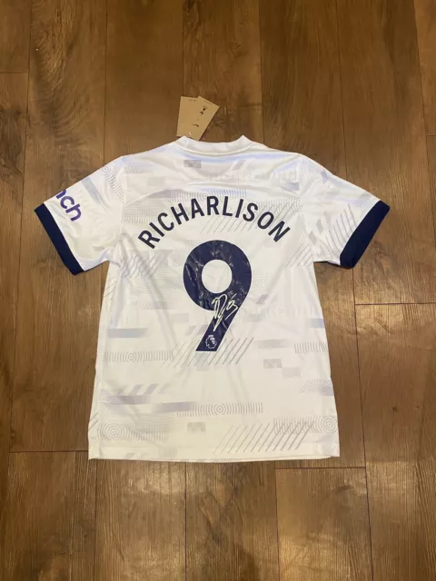 Hand Signed Richarlison shirt, Spurs 2023/24, COA And Photo Proof