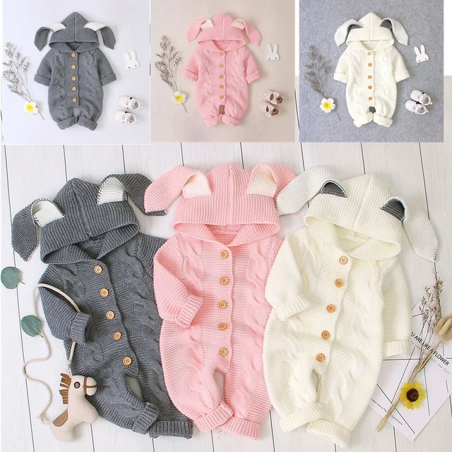 Tute con pagliaccio neonato bambini bambine costumi coniglio vestiti abiti con cappuccio