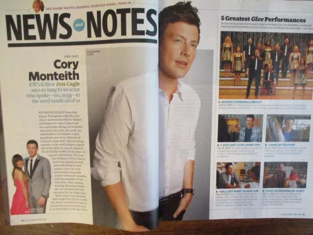 7/2013 Entertainment Mag(CORY MONTEITH/WALKING DEAD/AUBREY PLAZA/ANDREW LINCOLN) 7/2013 Entertainment Mag(CORY MONTEITH/WALKING DEAD/AUBREY PLAZA/ANDREW LINCOLN)