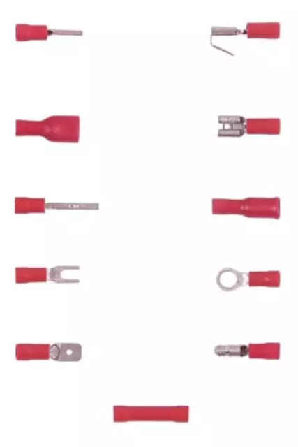 Insulated Crimp Terminals Butt Spade Ring Fork Bullet Electrical Wire Connectors 3