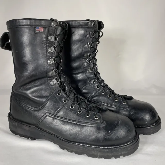 DANNER GTX 600G Fort Lewis 23600 Black Military Safety Toe Boots Mens ...