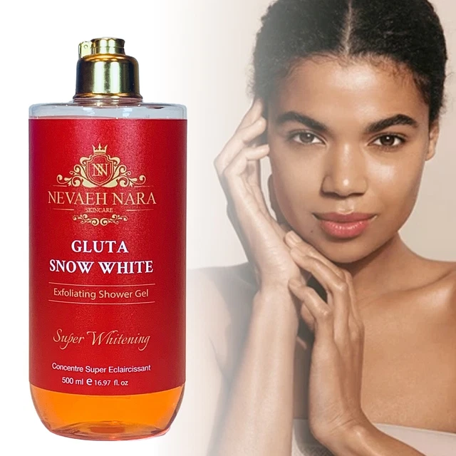 Gel Douche Gluta White 1500000mg - Parfum Fraise, 1000ml - Enrichi En Glutathion Et Collagène