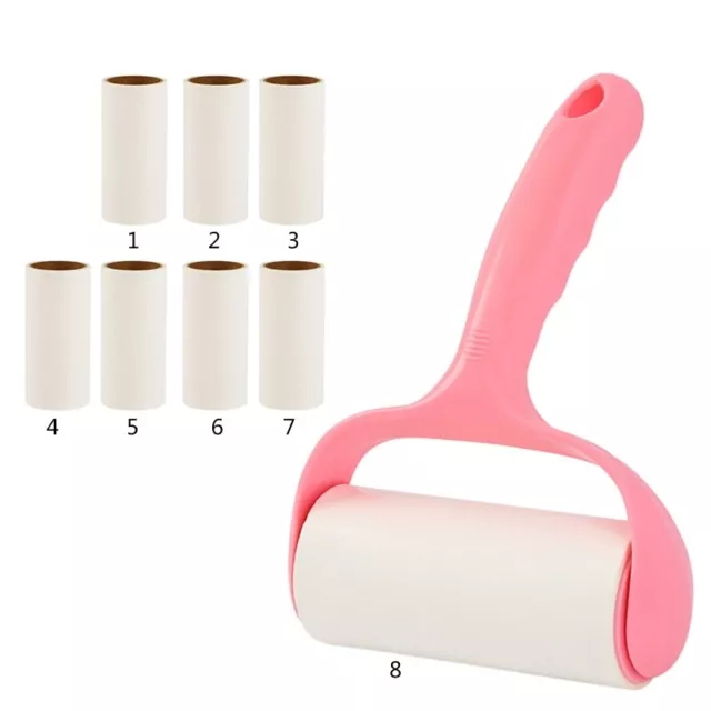 Lint Roller with 8 Rolls Refills Sticky Paper Tearable Adhesive Pet Hair Remover