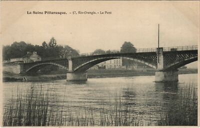 CPA seine picturesque ris orangis 17. the bridge (924481)