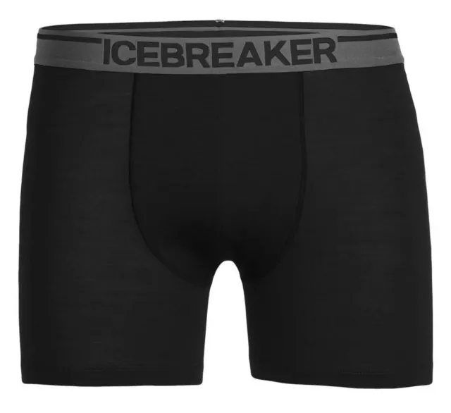 Icebreaker Homme Merino Anatomica Short Boxer - Noir -/L