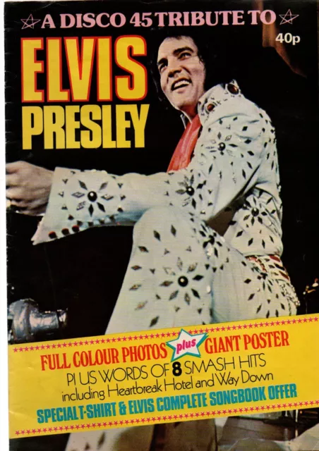 A Disco 45 Tribute To Elvis Presley (magazine / poster 1977)