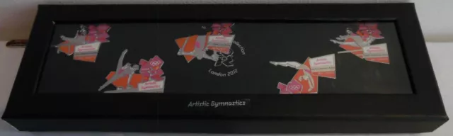 2012 London Olympics Artistic Gymnastics 5 pin badge set