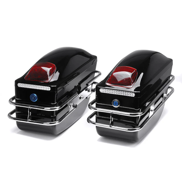 motorcycle with saddlebags